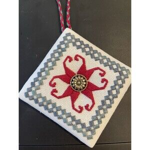 handmade embroidered Christmas ornament 1997